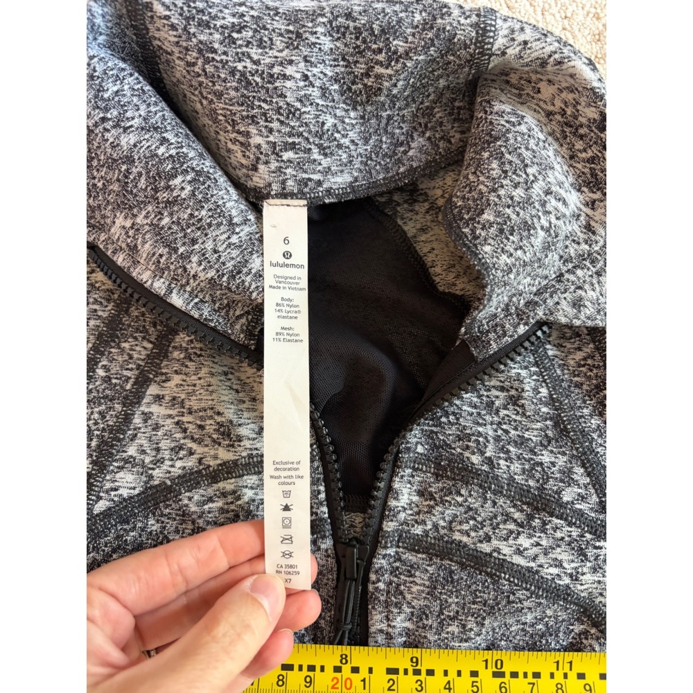Lululemon Define Jacket 6 Gray Space Dye Sporty‎ Full Zip Fitted Gorpcore Yoga - Picture 2 of 5